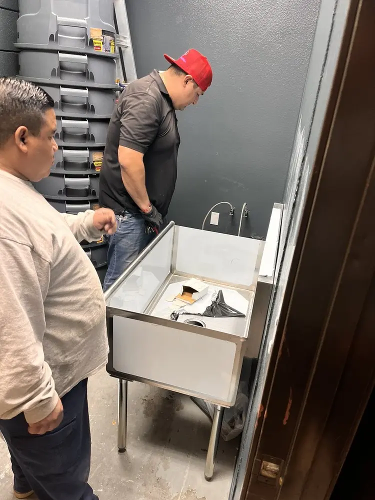 Commercial plumbing and sink installation in Frankstown